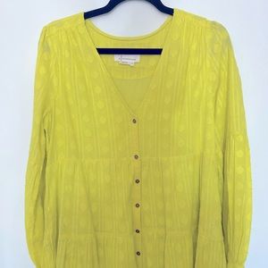 Anthropology long sleeve maxi dress size small